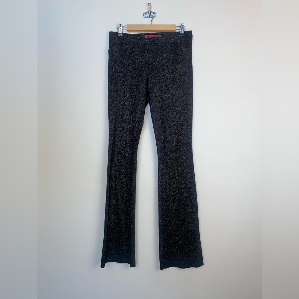 Y2K Alice + Olivia Low Rise Wool Flare Metallic Thread Dress Pant‎ Size 4